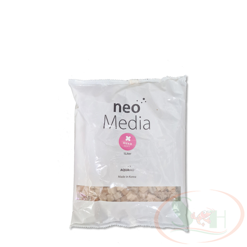 Vật liệu lọc Aquario Neo Media Quad Soft sứ giảm pH nước bể cá tép thủy sinh