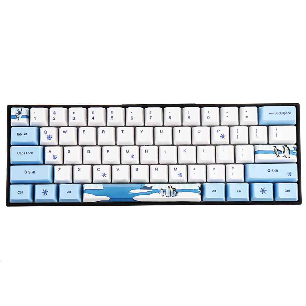 Keycap (mũ phím) PBT dành cho Bàn phím cơ không dây RK61 – Chính hãng Royal Kludge. 61 phím, công nghệ in Dye – sub, bền đẹp. OEM Profile.