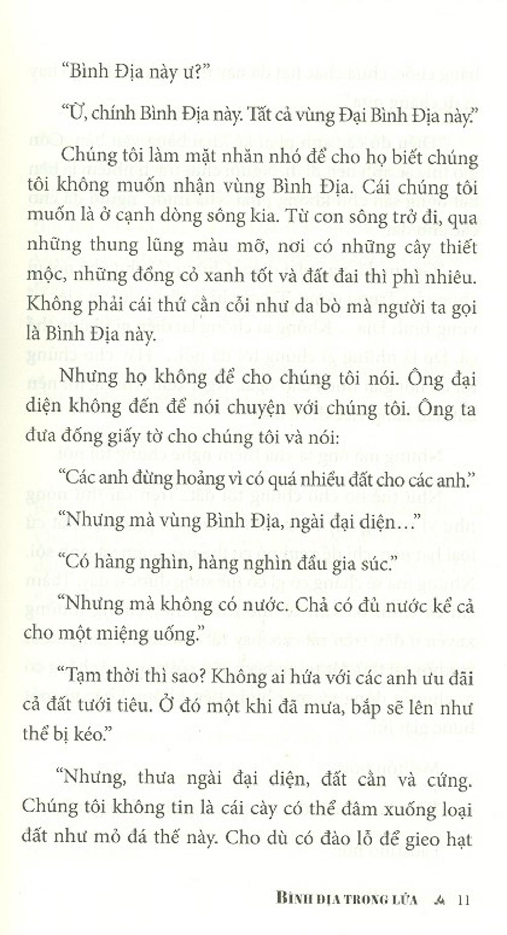 BÌNH ĐỊA TRONG LỬA