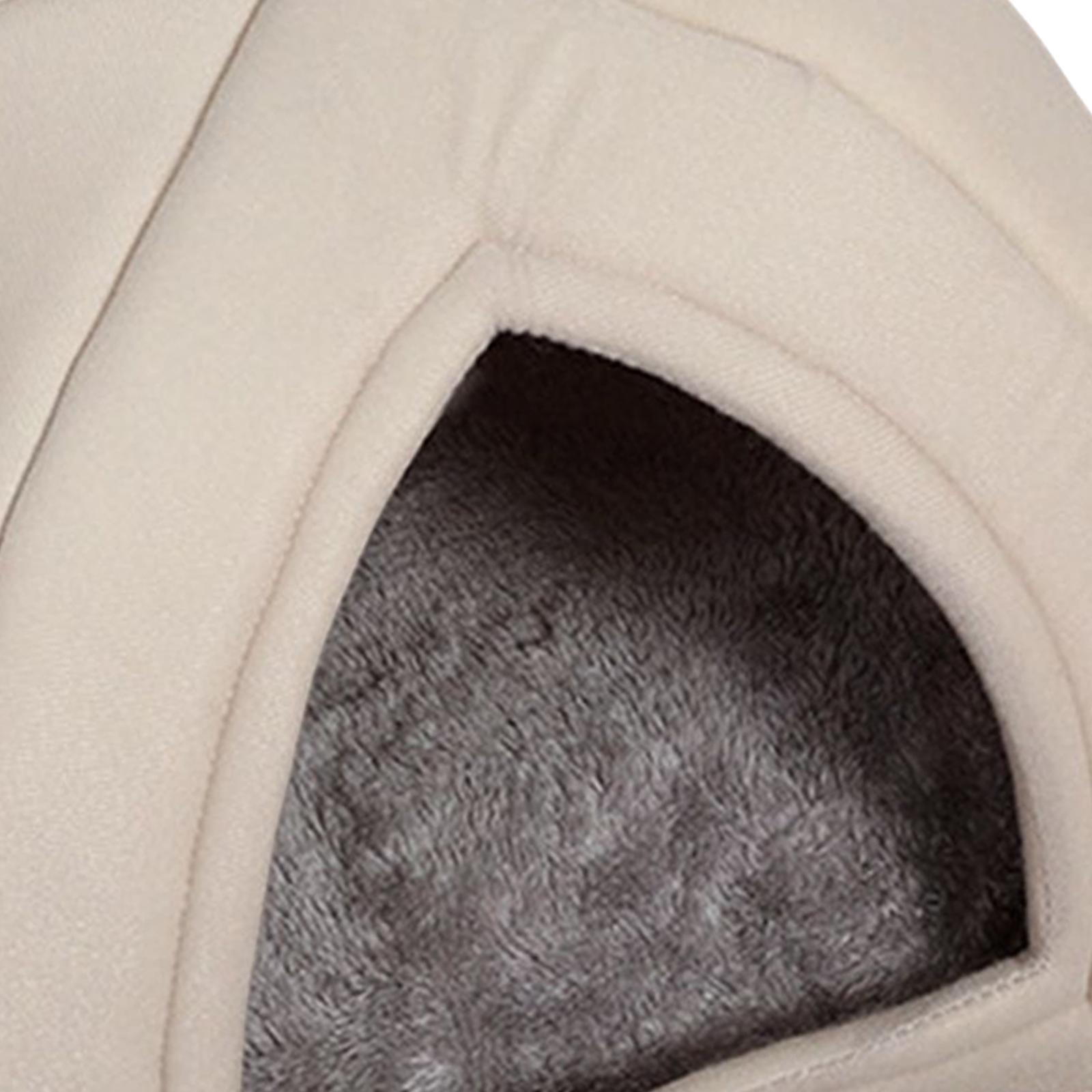 Plush Cave Pet Bed Dog Tent Hut Cozy Removable Washable Pad Cat Warm House for Kitten Sleeping Rabbit+Plush Cave Pet Bed Dog Tent Hut Cozy Removable W