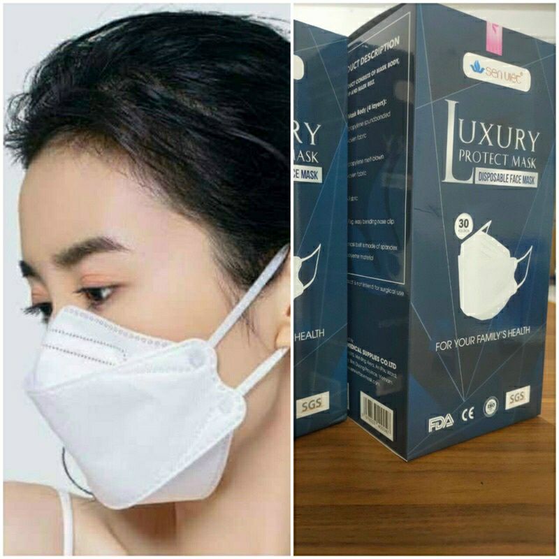  Hộp 30 cái Khẩu Trang 4D Luxury Protect Sen Việt