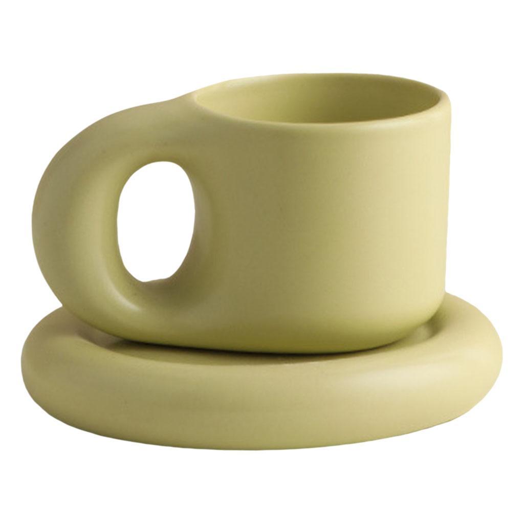 Ceramic Mug  Handle Coffee Mug Drink Cup  Green
