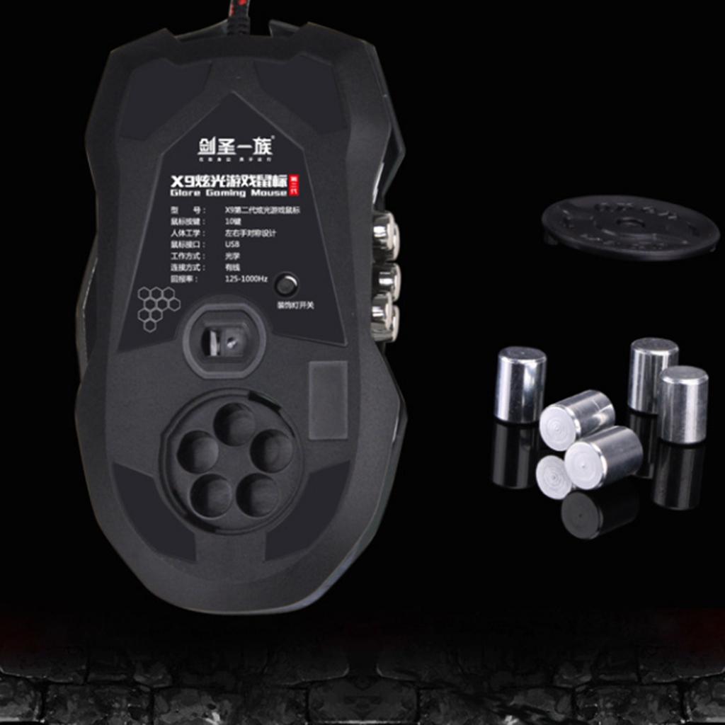 Usb Wired Led Optical Game mouse Backlight 7 Buttons