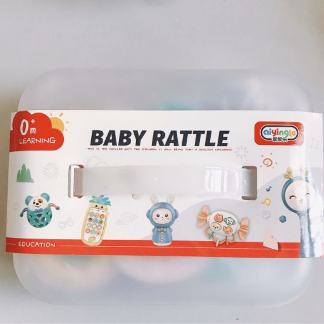 Xúc xắc gặm nướu bộ 10 món Baby Rattle