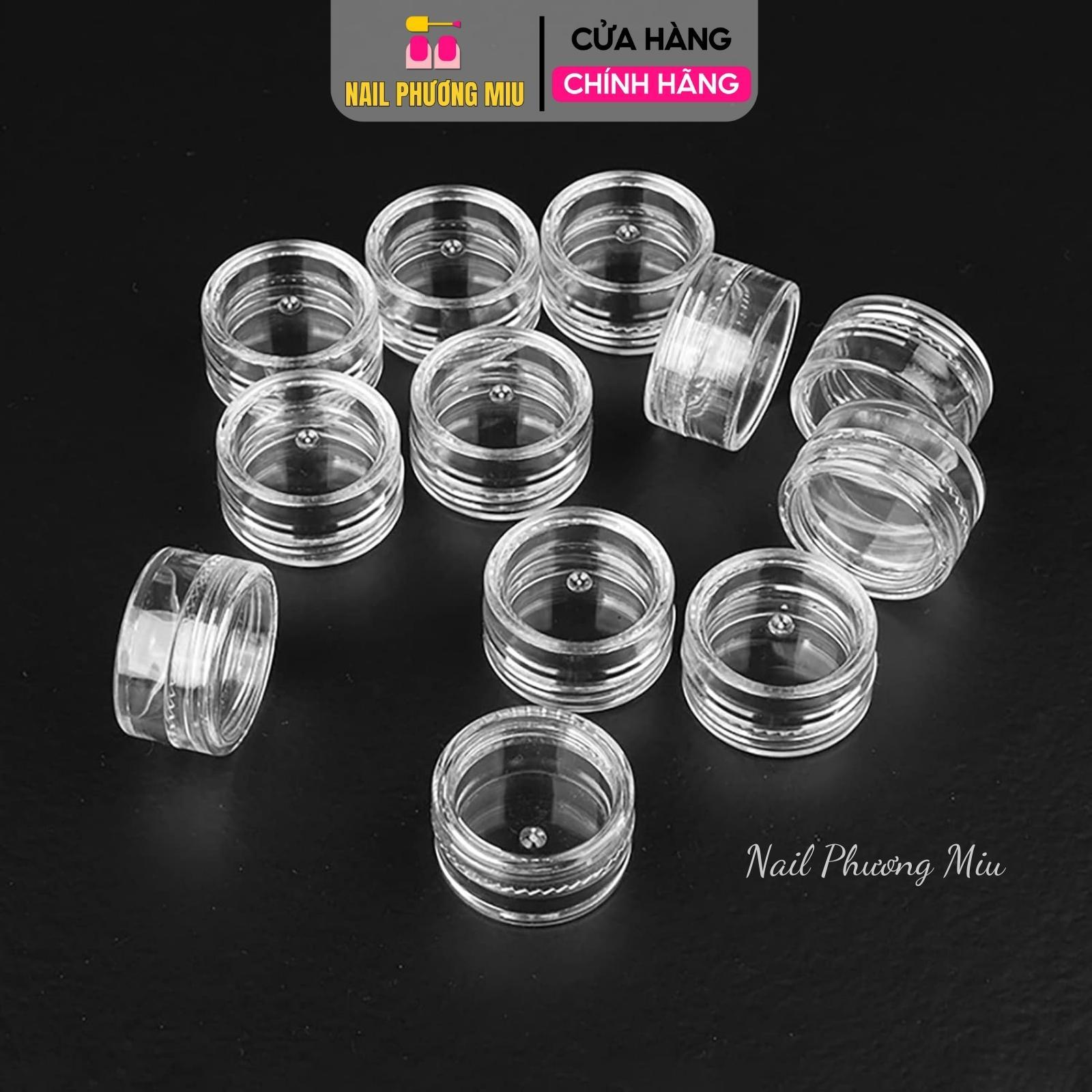 Khay Đựng Xà Cừ Làm Nail 12 Ô Bằng Nhựa Cứng Tiện Lợi Để Đựng Charm Nail Cho Thợ Nail, Thiết Kế Gọn Gàng, Dễ Sử Dụng