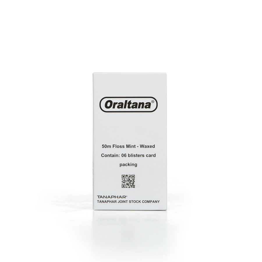 Combo 6 cuộn chỉ nha khoa Oraltana hương bạc hà, chỉ đa sợi, dễ dàng vệ sinh răng miệng