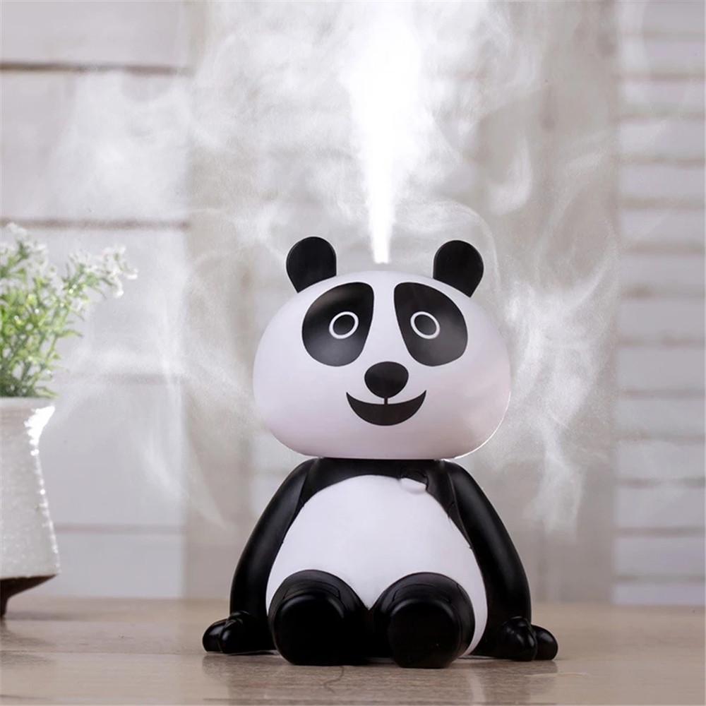 Siêu Âm Thanh Máy Phun Sương Tạo Độ Ẩm Mini Dễ Thương Gấu Trúc USB Máy Tạo Độ Ẩm Không Khí Tinh Dầu Khuếch Tán Hương Thơm Mát Sương Văn Phòng Nhà Phòng Ngủ Phòng Khách