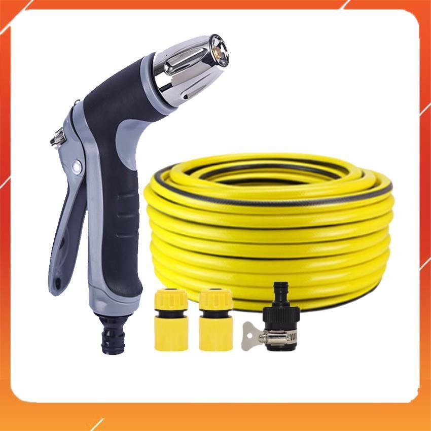 Bộ dây và vòi xịt rửa xe tưới cây tăng áp 15m 206817