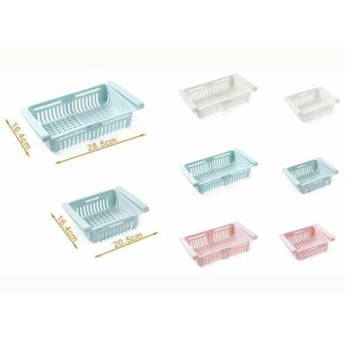 Khay Rổ Nhựa Kéo Dài Đựng Thực Phẩm Tủ Lạnh