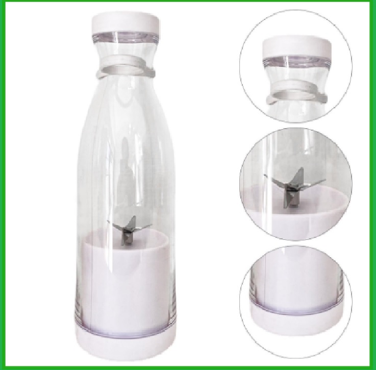 Máy Xay Sinh Tố Cầm Tay 350ML Kích Thước Nhỏ Gọn Với 6 Lưỡi Dao