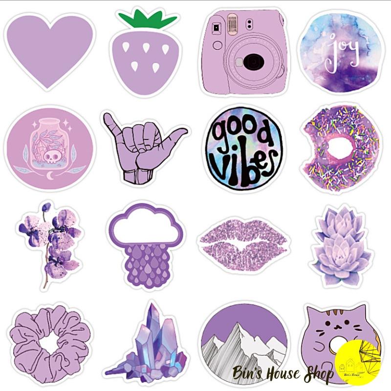 Bộ Sticker - Miến Dán Siêu Kute - Họa Tiết Vintage - màu sắc cực cute 1