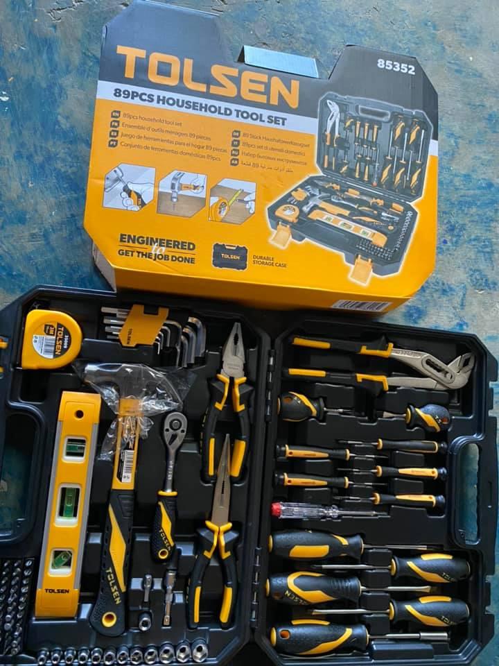 BỘ DỤNG CỤ 89 CHI TIẾT 85352 TOLSEN - HÀNG CHÍNH HÃNG
