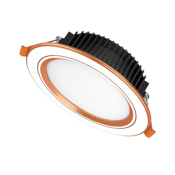 Đèn LED Downlight viền vàng 3 màu Sunhouse SHE-DL02-03/7W-VV