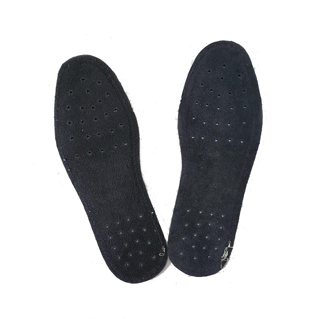 Lót Giày Da Bò Nam , 2 Lớp , Khâu Viền Thể Thao Cá Tính Chỉ Trắng Bắt Mắt, Êm Ái Cực Bền L09