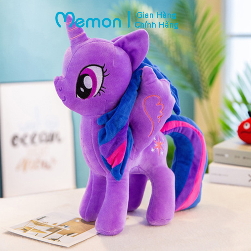 Gấu bông Ngựa Pony cao cấp - Hàng chính hãng Memon - Đồ chơi thú nhồi bông Ngựa Pony
