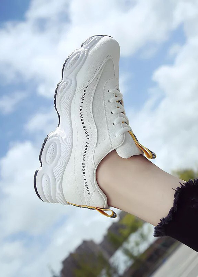 Giày Sneaker Nữ Kiểu Hàn Quốc Thêu Chữ Hapu
