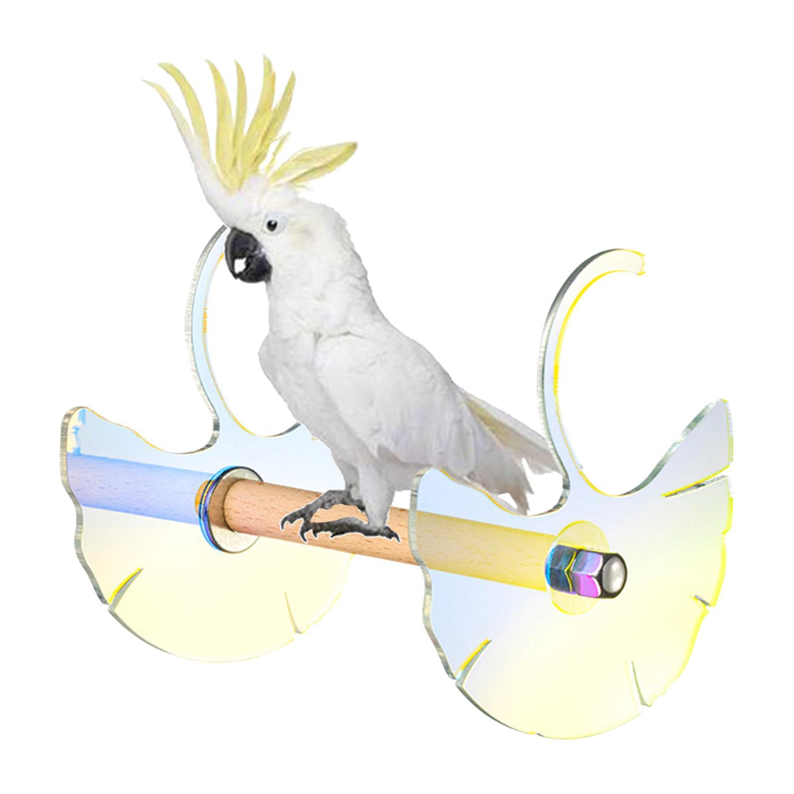 Bird Stand Toys Bird Playing Stand Infdoors and Outdoors Tabletop Parrot Perch Funny Parrot Swing Stand Bar Training for Small Medium Parrot