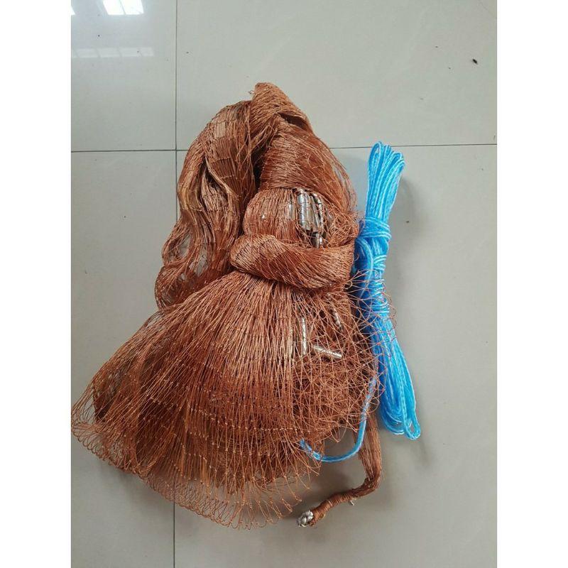 Chài dù bắt cá cao 2,5m bung 5m chân chì đúc giá tại xưởng