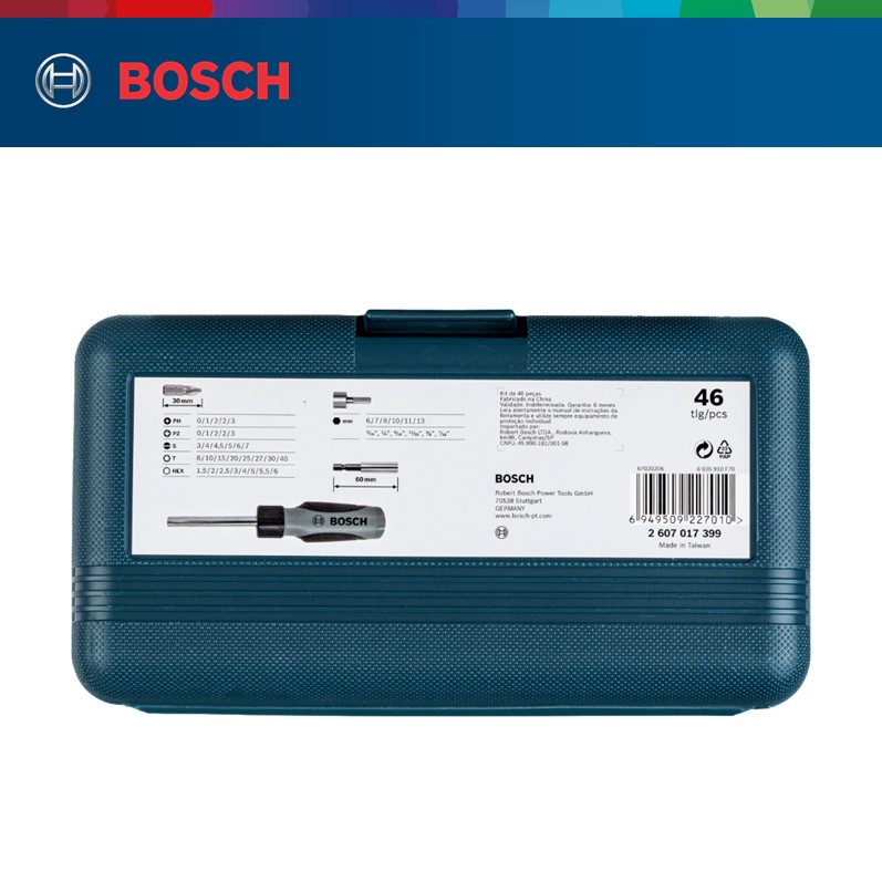 Bộ vặn vít đa năng Bosch 46 món