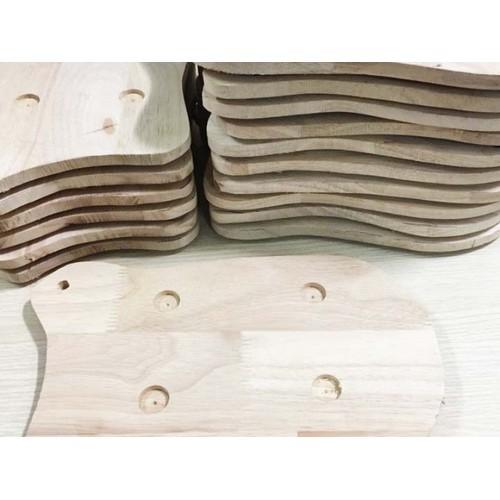 Bộ 5 Chảo Gang Làm Bò Bít Tết Chống Dính Cao Cấp kèm đế gỗ