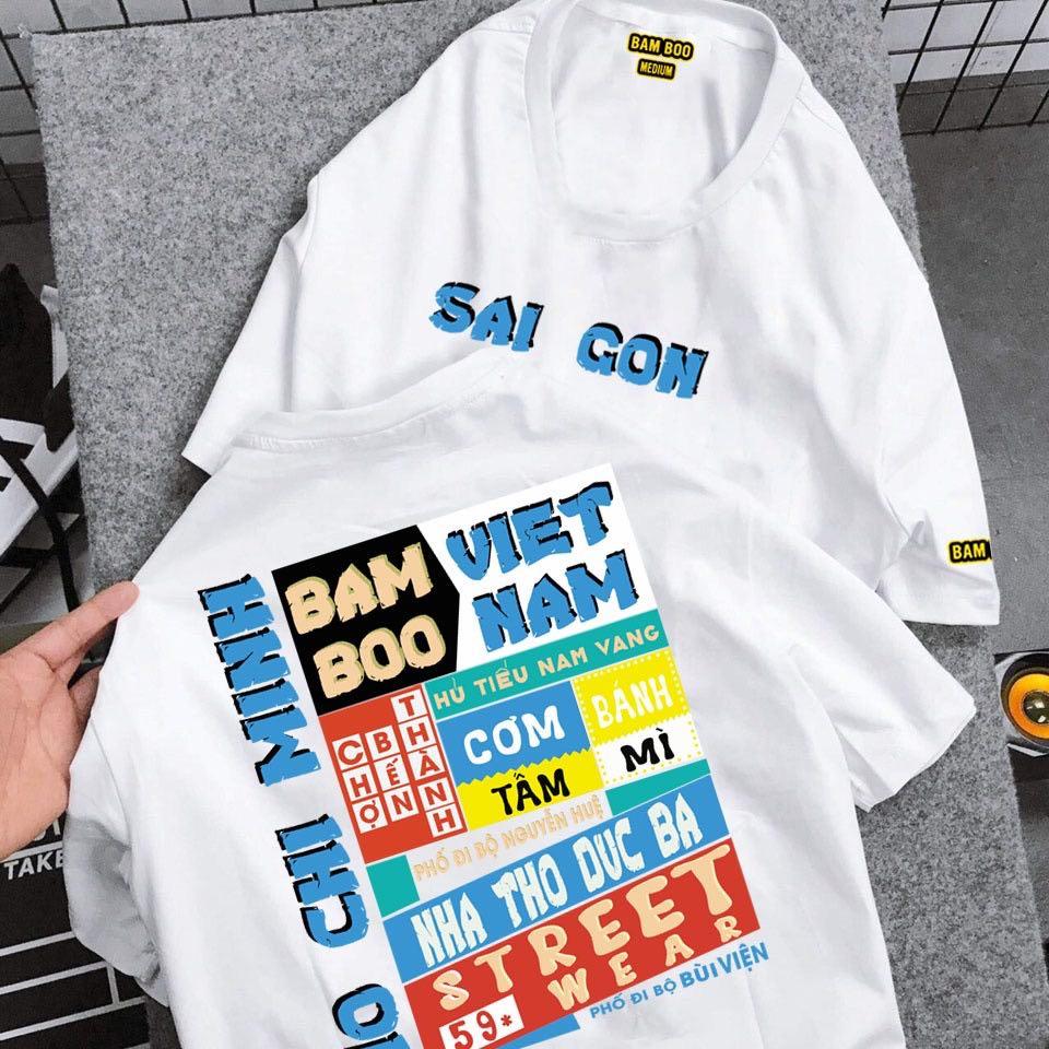 ÁO THUN UNISEX NAM NỮ saigon bambo