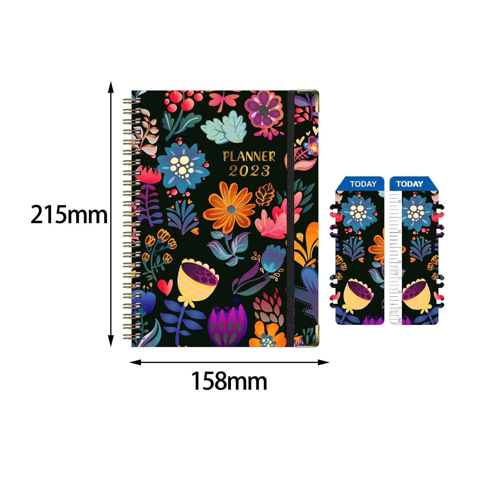 Schedule Planner 71 Page with 2 Bookmarks Agenda 2023 Planner for School