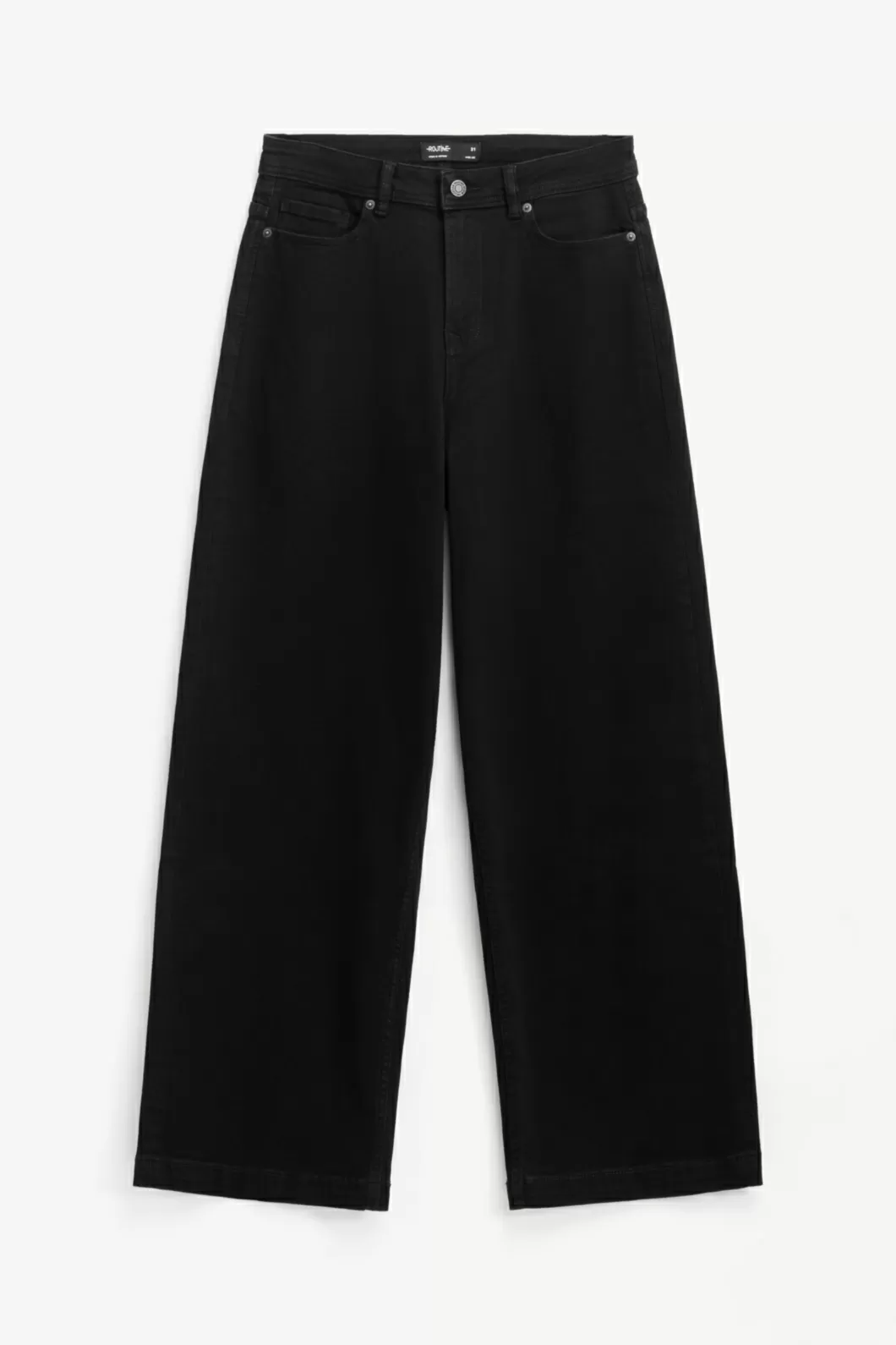 Quần Jean ROUTINE Nam Ống Rộng Trơn Form Wide Leg - 10F23DPA023 | LASTORE MENSWEAR