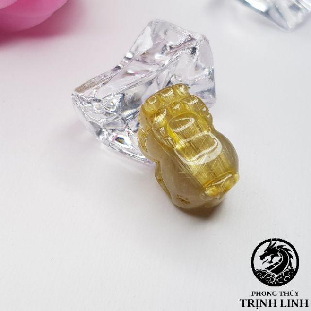 MẶT TỲ HƯU VÀNG SIZE MINI LÀM NHẪN