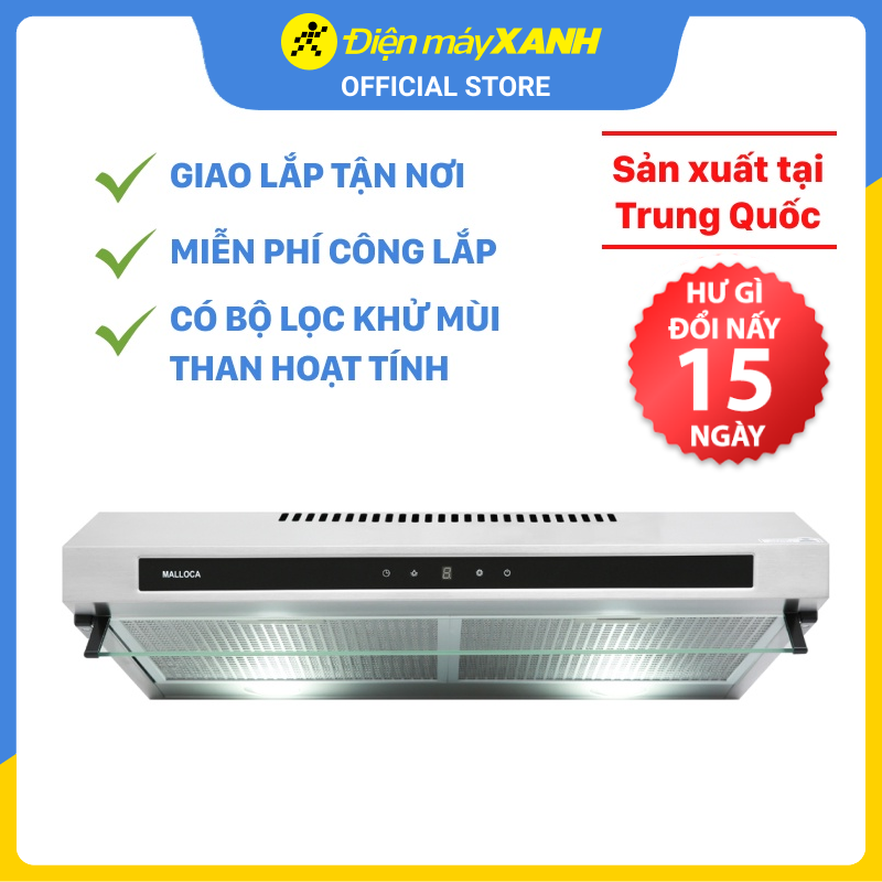 Máy Hút Khói Khử Mùi Malloca Classic H342.7 TC – Hàng Chính Hãng