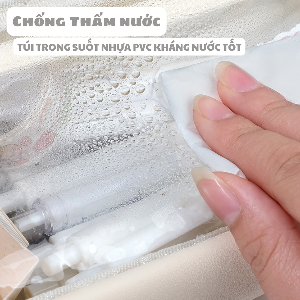 Hộp Đựng Bút Trong Suốt PaKaSa Có Quai Xách Tặng Kèm Nhiều Hình Dán Sticker Trang Trí Dễ Thương - Chính Hãng