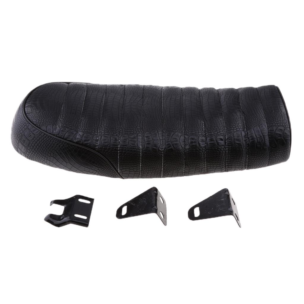 Retro Flat Motorcycle Cafe Racer Seat For Honda Yamaha Suzuki Kawasaki
