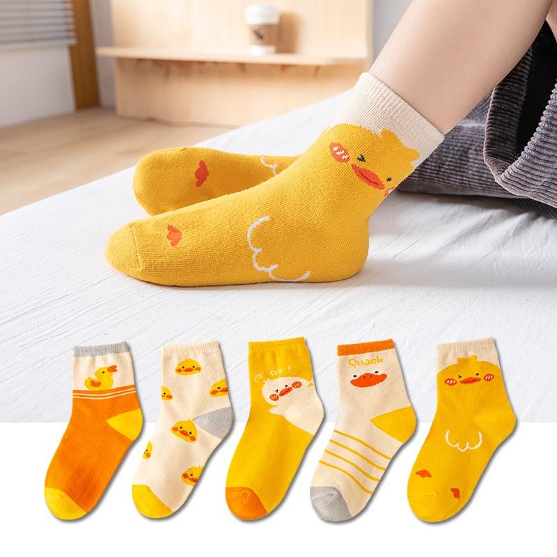 Set 5 đôi tất len cao cổ cho bé trai và bé gái nhiều màu sắc size từ 1 đến 13 tuổi (Link 1 mẫu mới)