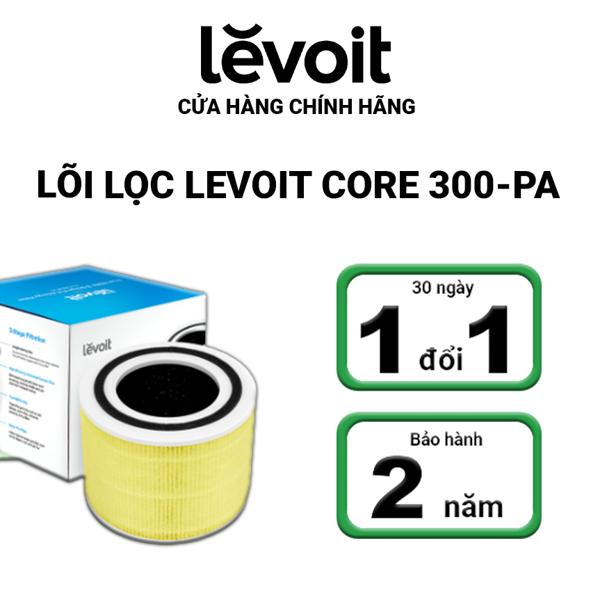 Lõi Lọc Chóng Dị Ứng Vật Nuôi Cho Máy Lọc Không Khí Levoit Core 300 RF-PA | Bộ Lọc HEPA 3 Lớp | Hàng Chính Hãng