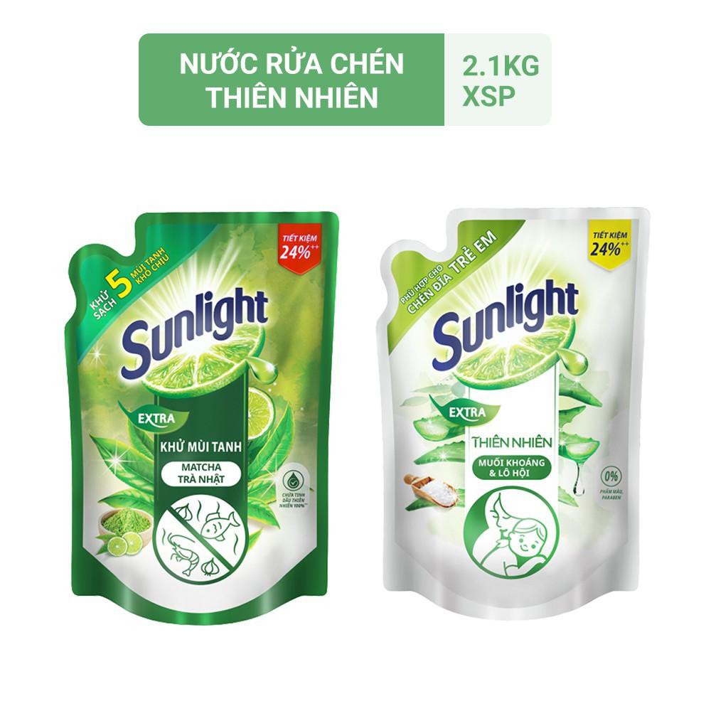 Nước Rửa Chén Sunlight Thiên nhiên - Túi 2.1kg