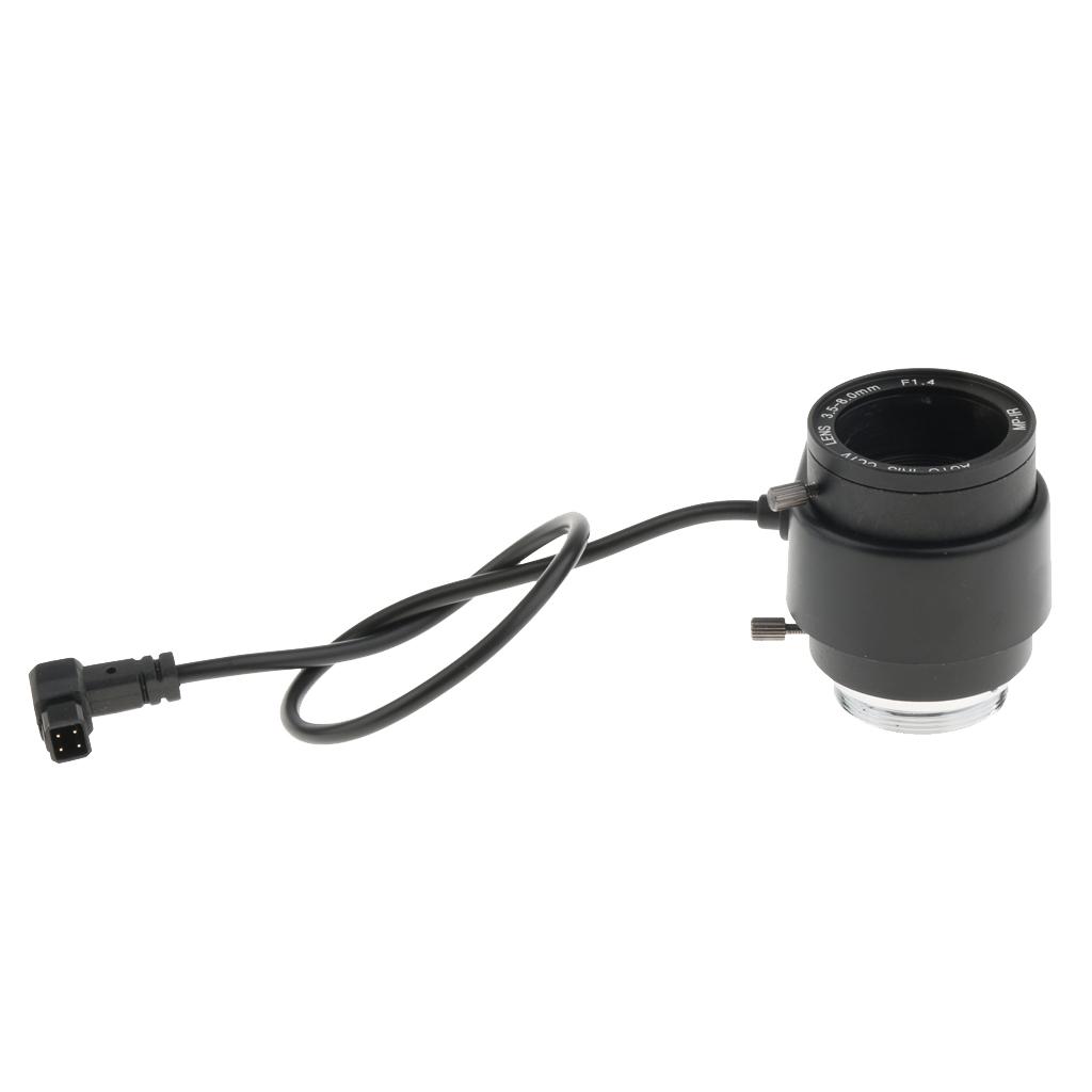 DC HD  Camera Manual Lens 3.5 8 Mm 3 Megapixel IR F1.4 CS Mount Varifocal
