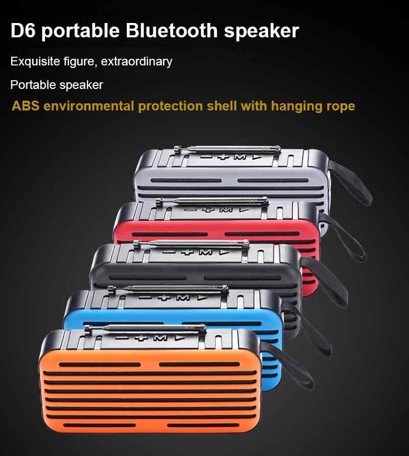 Loa Siêu Trầm Âm Nhạc Công Suất Cao Loa Tương Thích Bluetooth Âm Thanh Nổi Đèn Pin Led Loa Không Dây Loa Siêu Trầm Máy Nghe Nhạc Năng Lượng Mặt Trời Màu: cam