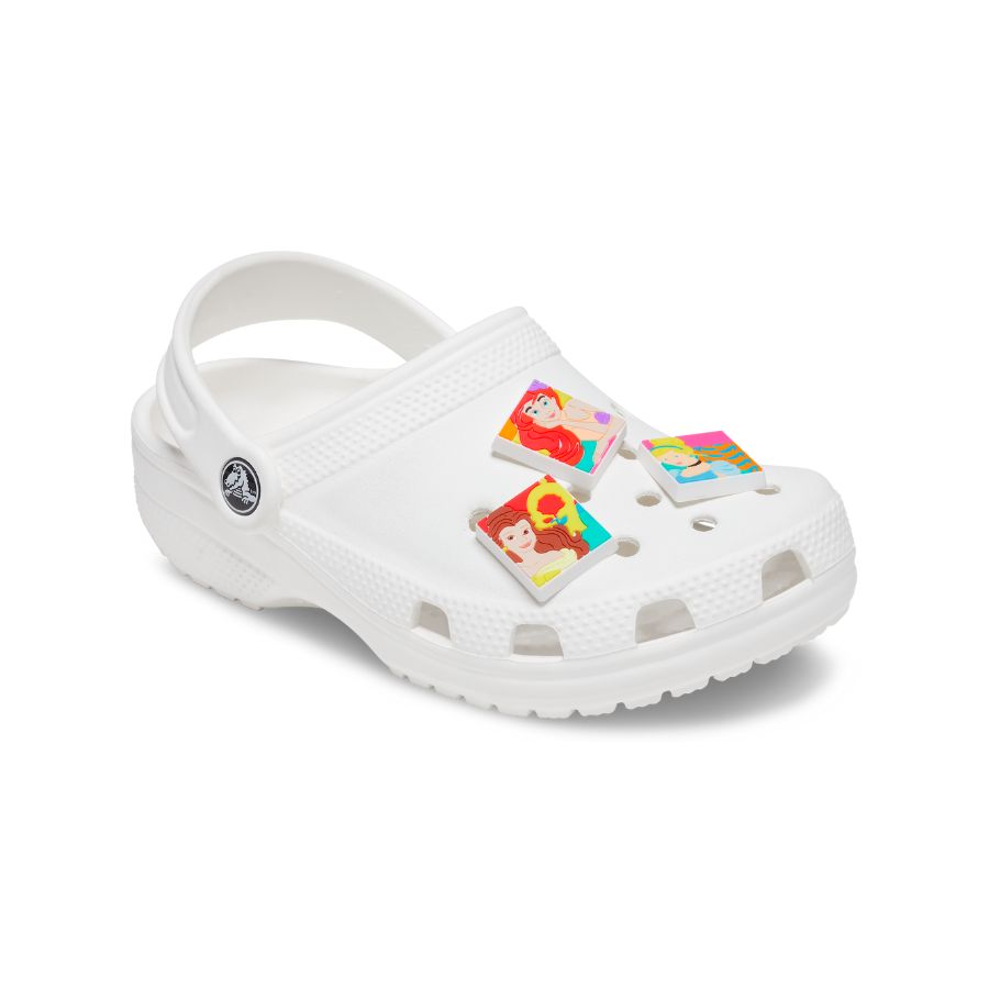 Sticker nhựa jibbitz unisex Crocs Disney Princess Portrait