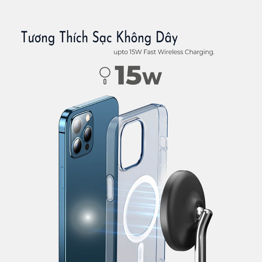 Đế Sạc Không Dây Mazer 2-in-1 Thiết Kế Nhỏ Gọn Sang Trọng Đèn Báo Thông Minh Công Suất Sạc An Toàn Hàng chính hãng