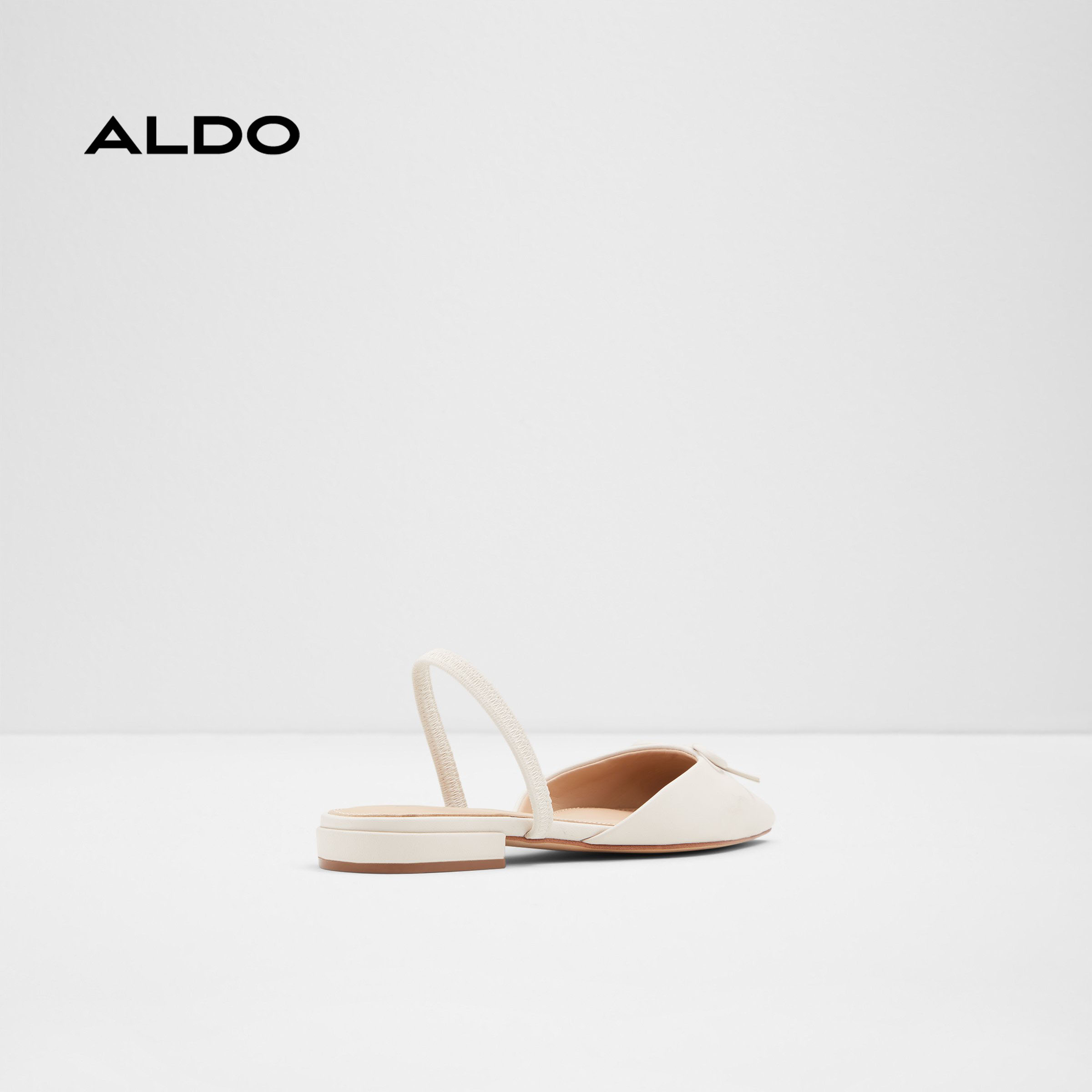 Giày búp bê nữ hở gót ALDO FELLAN100 - White - Size