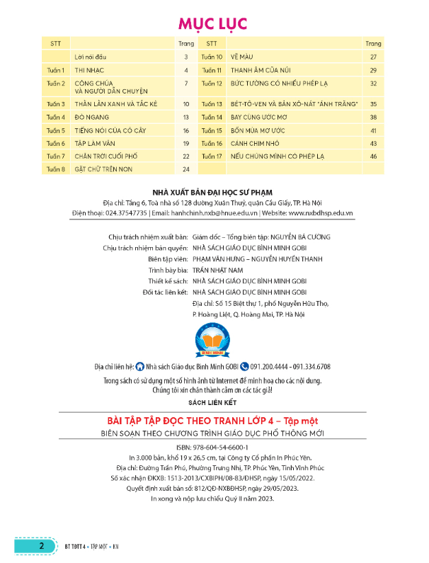 Sách - Bài tập tập đọc theo tranh lớp 4 tập 1