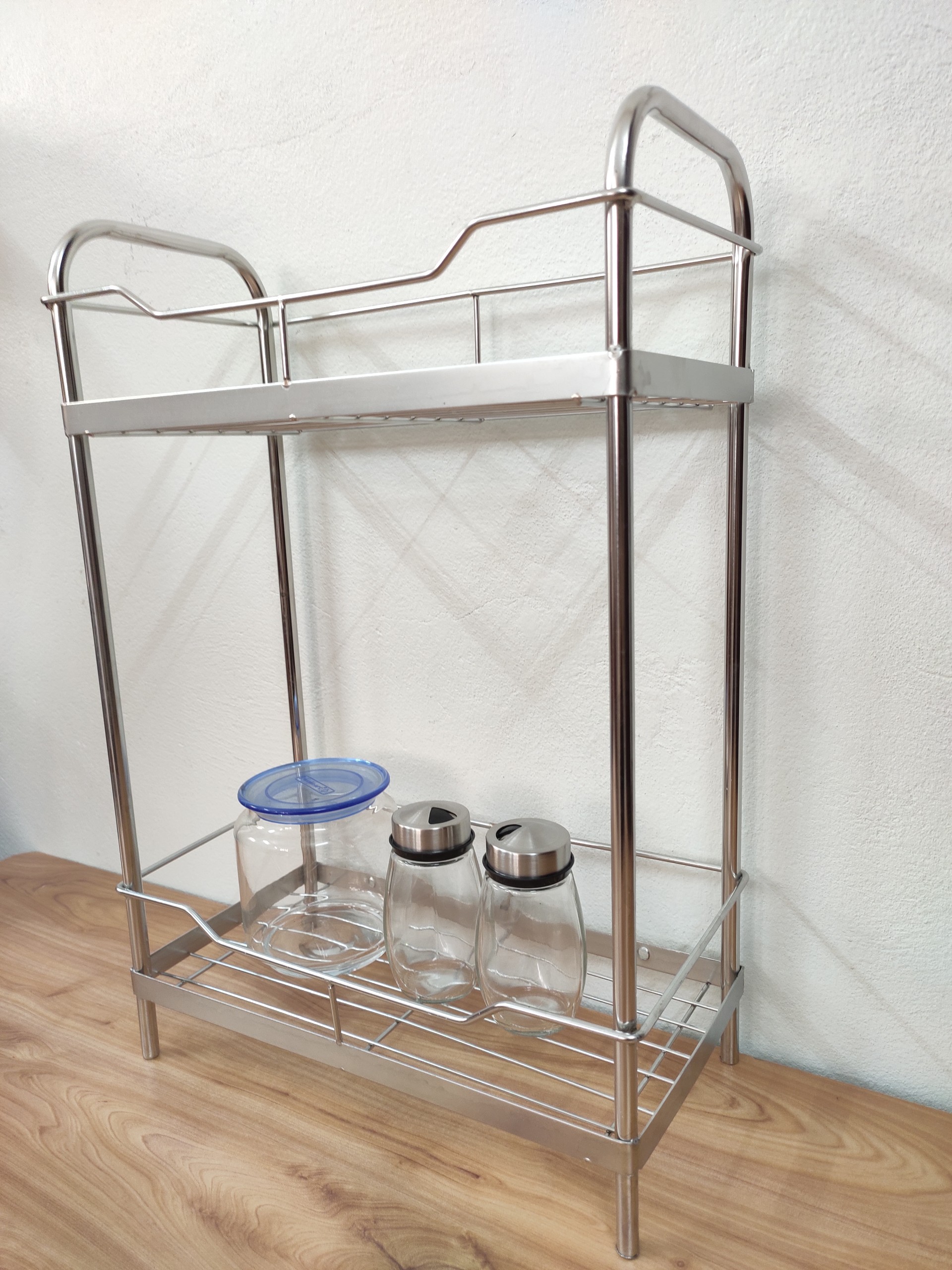 Kệ gia vị inox 201 kích thước 30x15x45cm