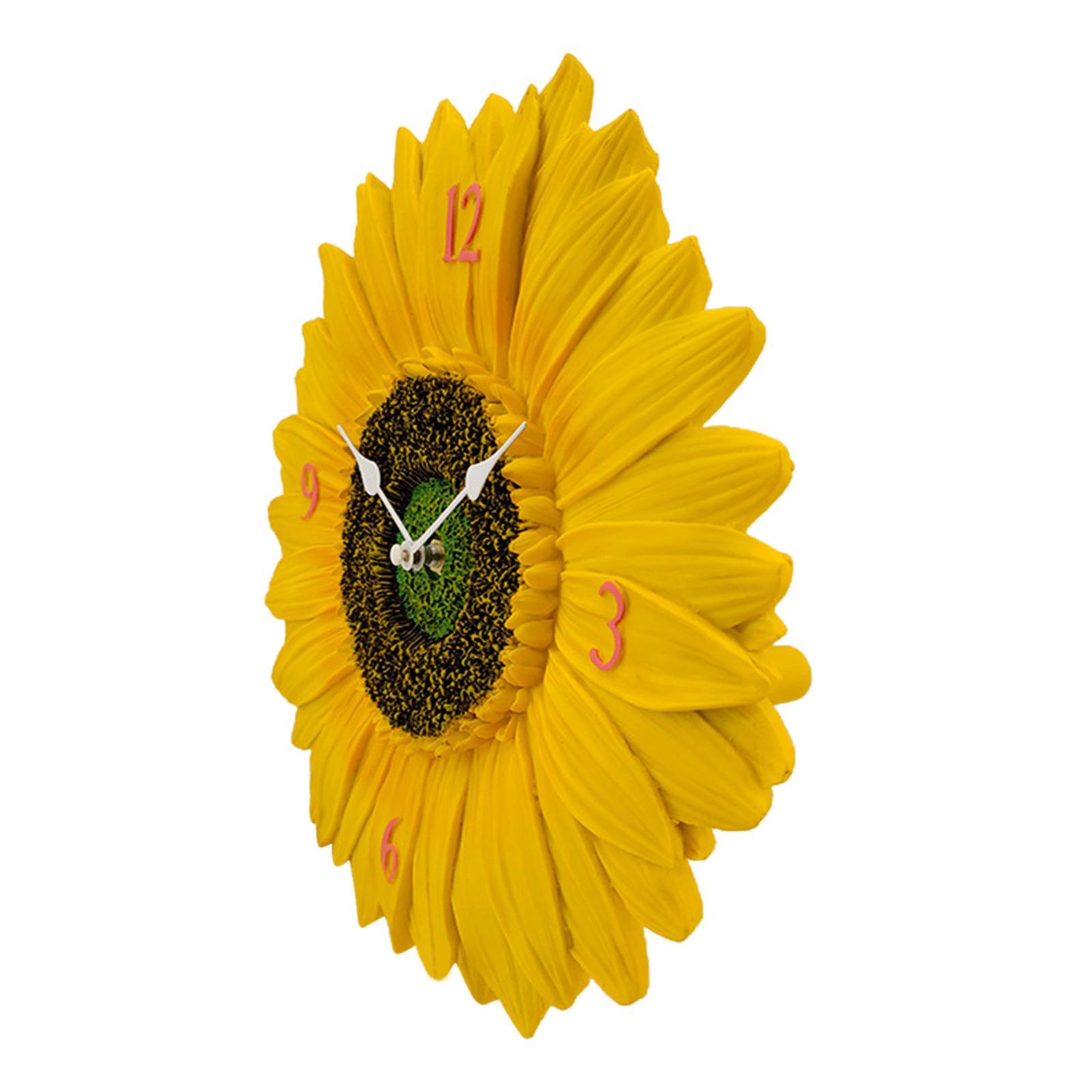 Indoor Outdoor Wall Clock Wall Clock Non Ticking Silent Waterproof Wall Clock Art Wall Decor Hanging Clocks for Home Bedroom Fence