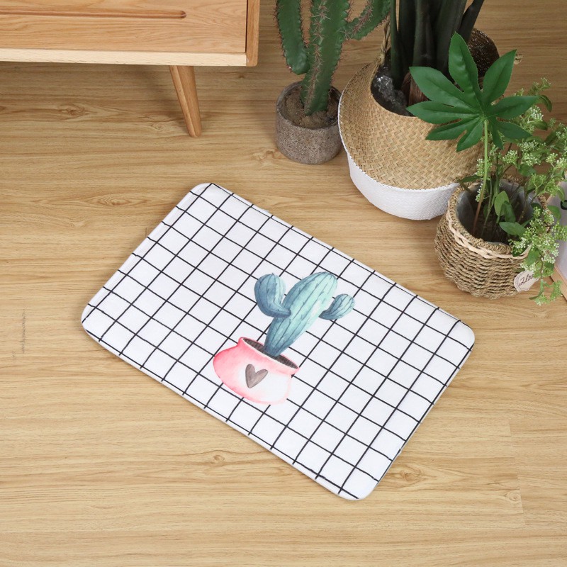 Thảm Trải Sàn Trang Trí Chống Trượt 40x60cm