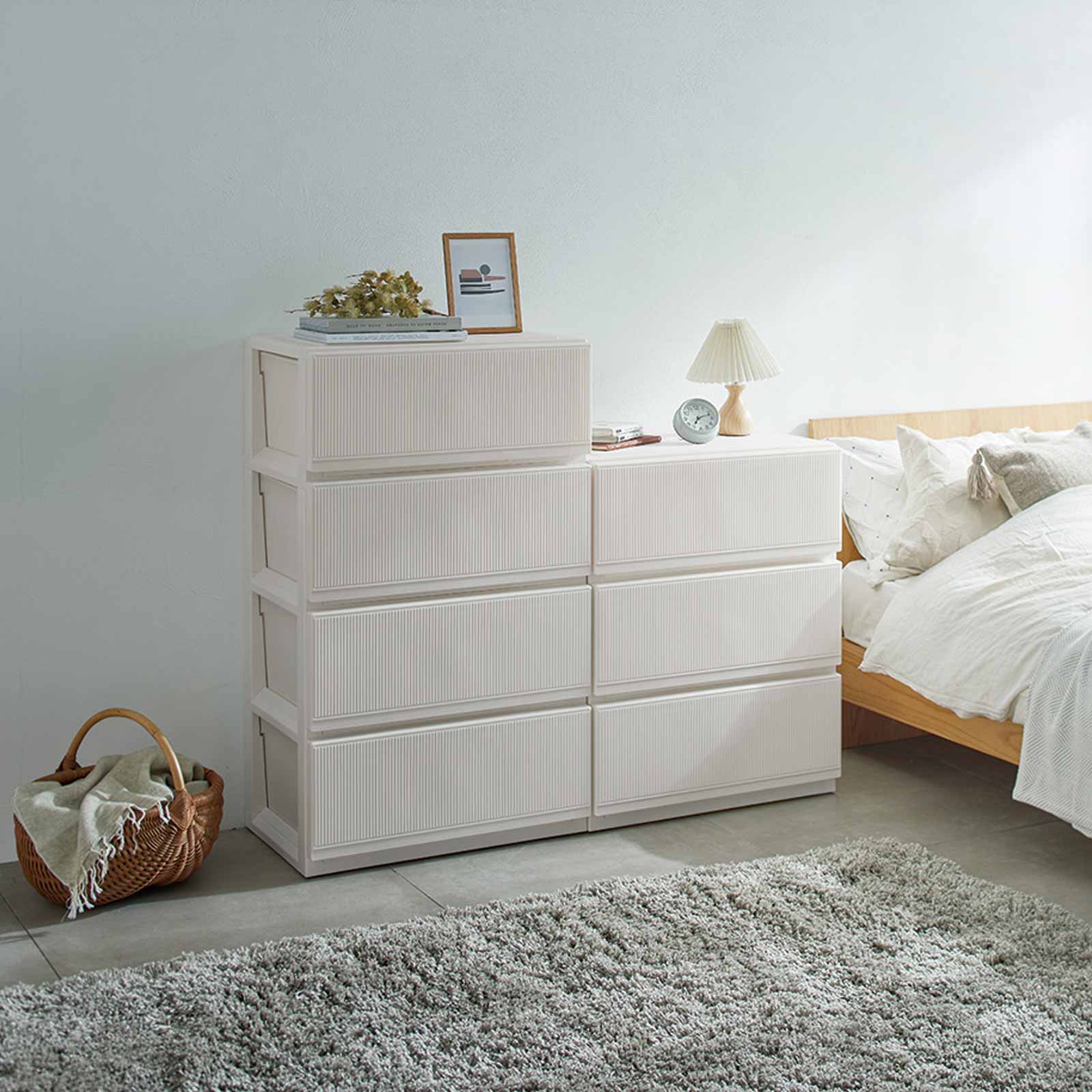 TENMA Tủ Quần Áo Profix Style Case JAPAN QUALITY Nhiều Tầng, 2 Màu Lựa Chọn, Tủ Lắp Ráp, Có Bánh Xe