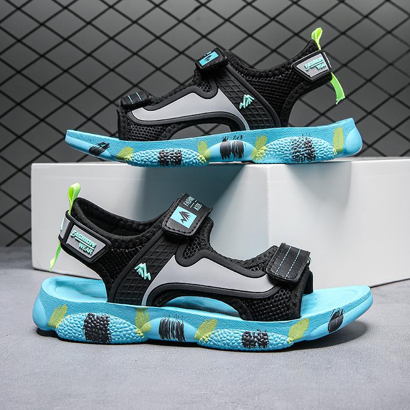 2023 Bán Giày Sandal Trẻ Em Đi Biển Mùa Hè Nước Thời Trang Giày Trẻ Em Nhẹ Chống Trơn Trượt Đế Mềm Thoải Mái Giày Cho Bé Color: golden Shoe Size: 34