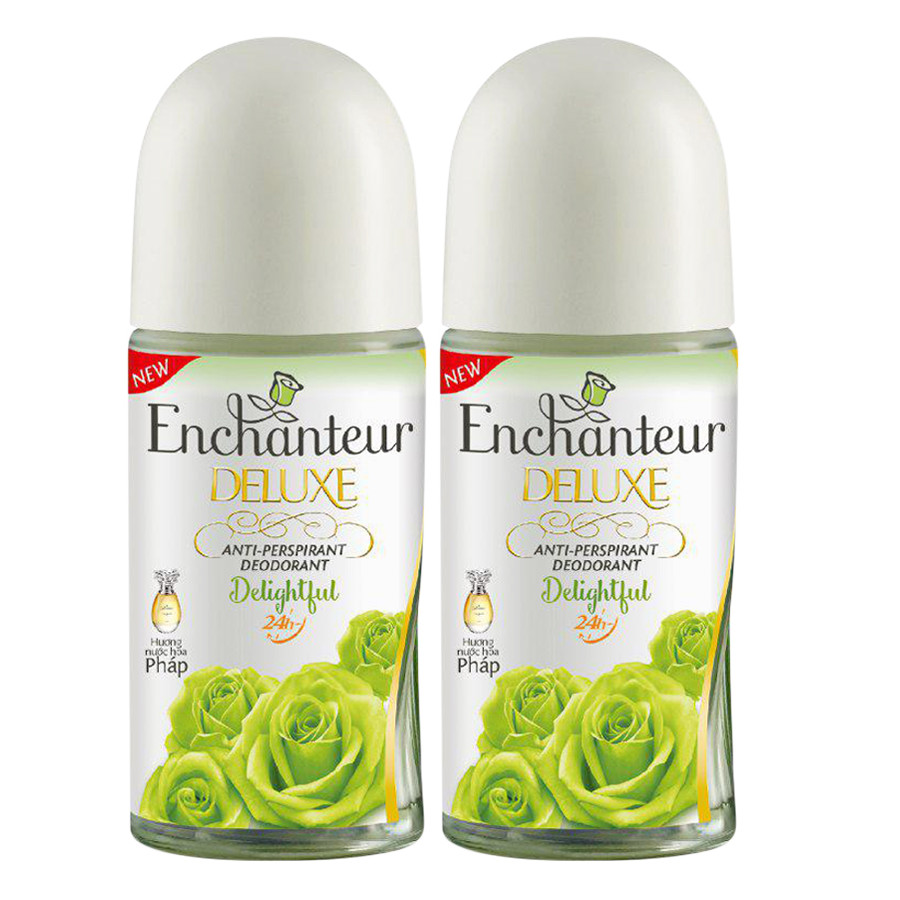 Bộ Đôi Lăn Khử Mùi Hương Nước Hoa Enchanteur 50ml/chai