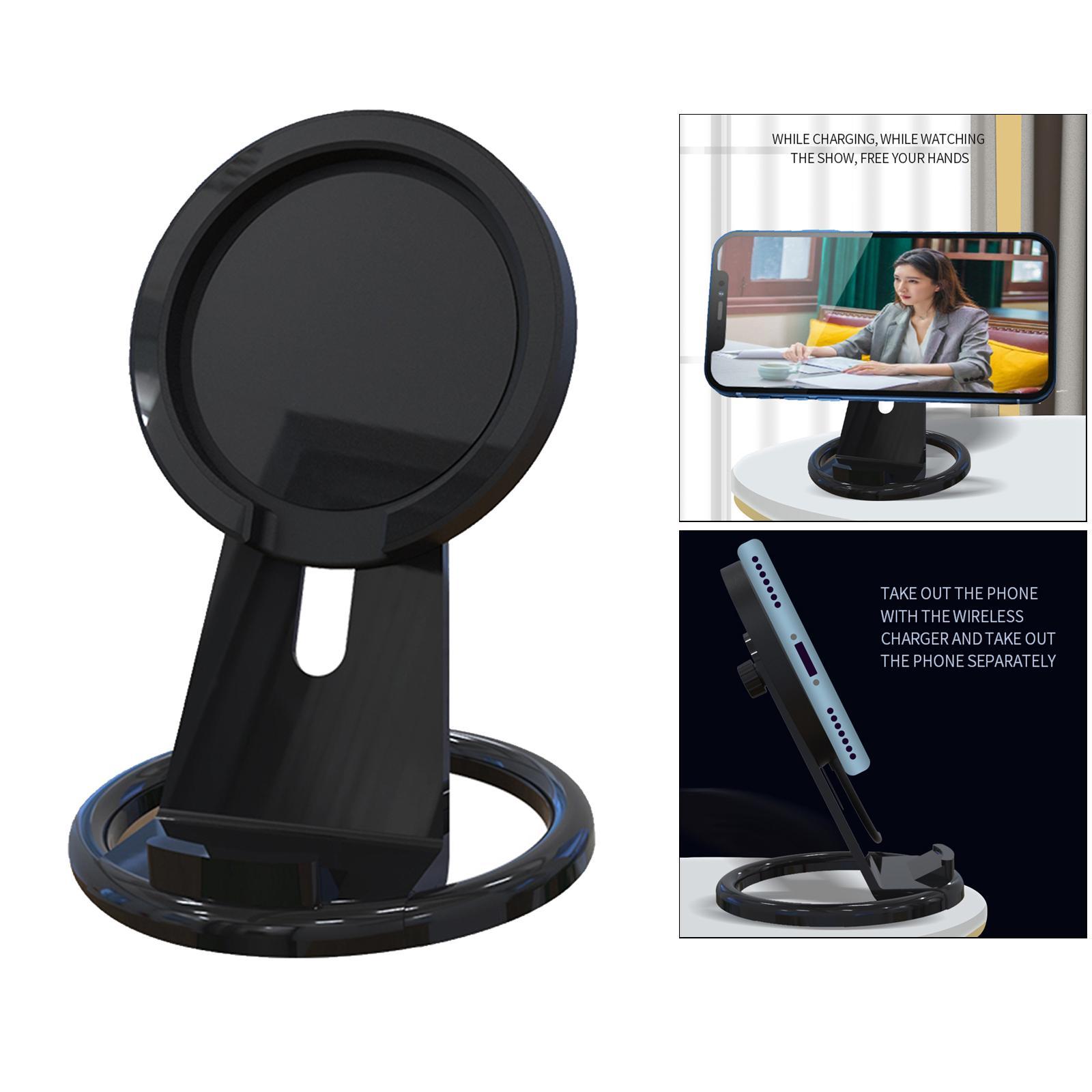 Wireless Charger Phone Holder Mount Adjustable Bracket for iPhone 12