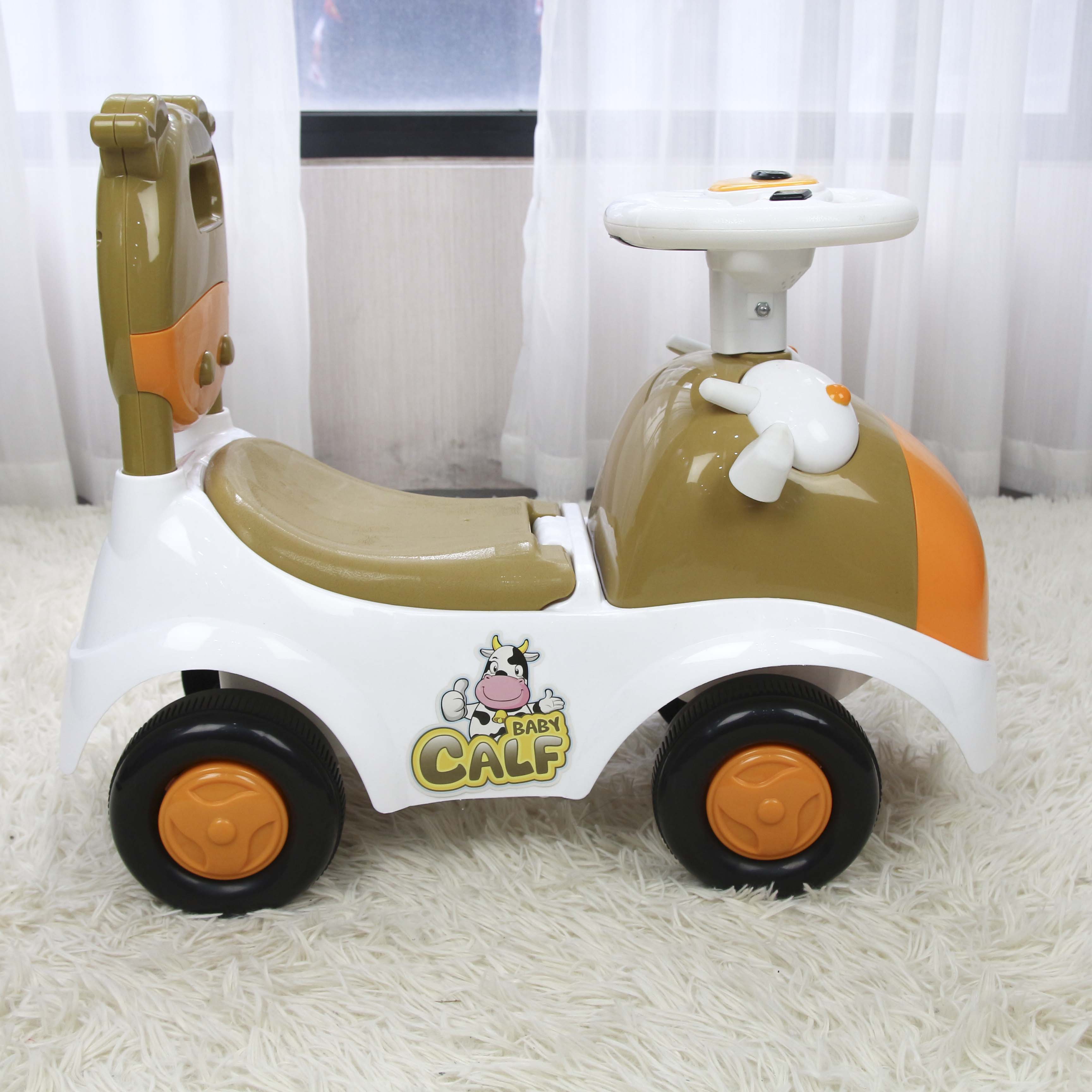 Xe chòi chân kiêm bám tập đi cho bé có đèn nhạc và khoang đựng đồ HT-5526 Toys House, nhựa ABS an toàn