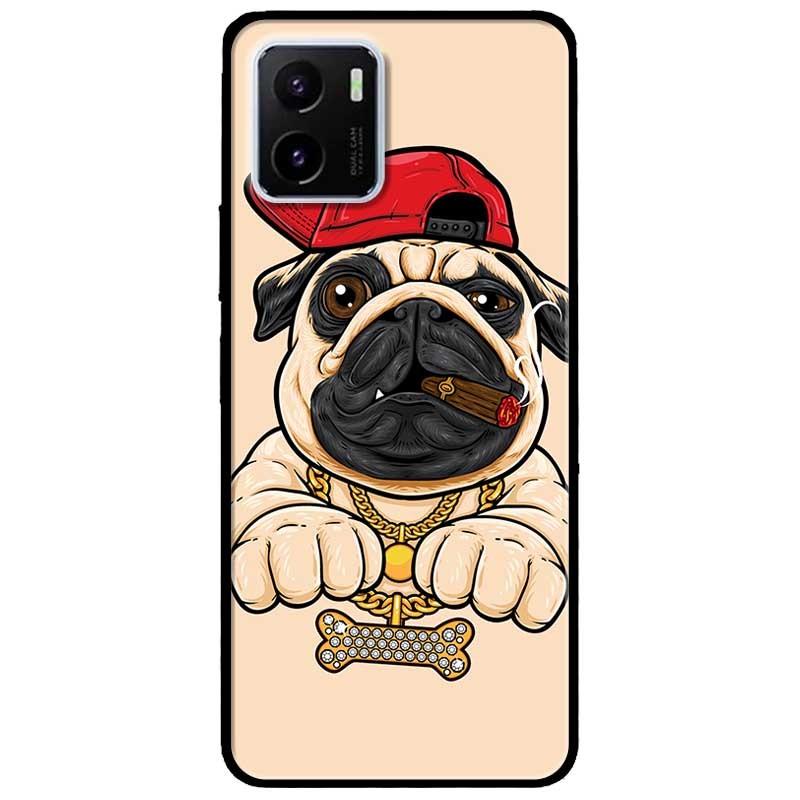 Ốp lưng dành cho Vivo V23 5G / S12 - Vivo Y15s / Y15A mẫu Pulldog Hiphop Nền Vàng