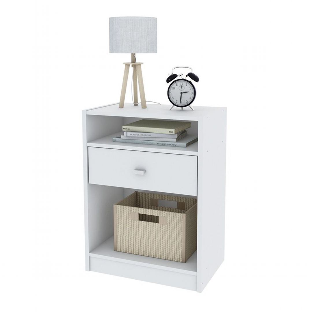 Kệ gỗ đầu giường hiện đại SMLIFE Nivaka | Gỗ MDF dày 17mm chống ẩm | D45xR35xC65cm